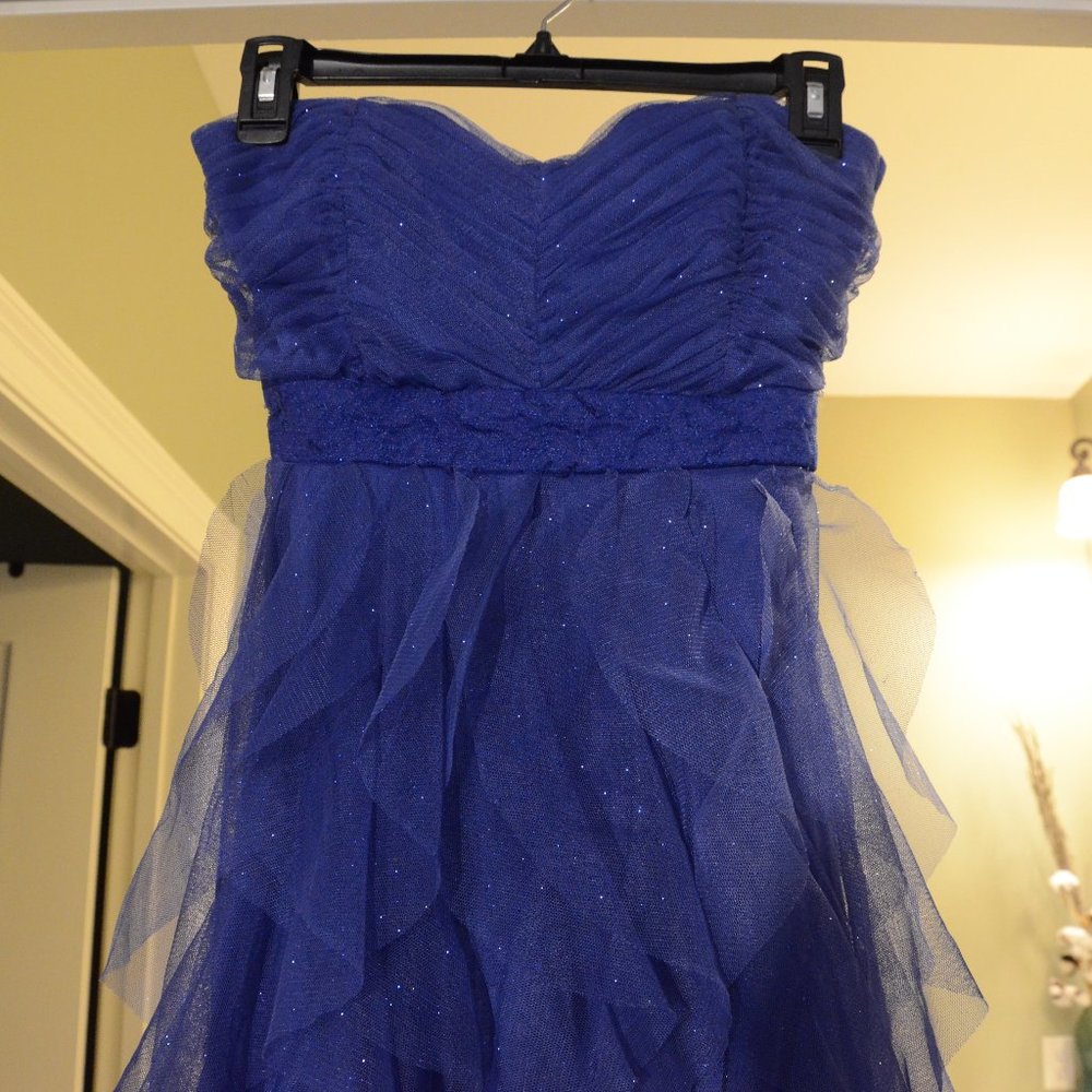 Dark Blue Dress With Back Tie